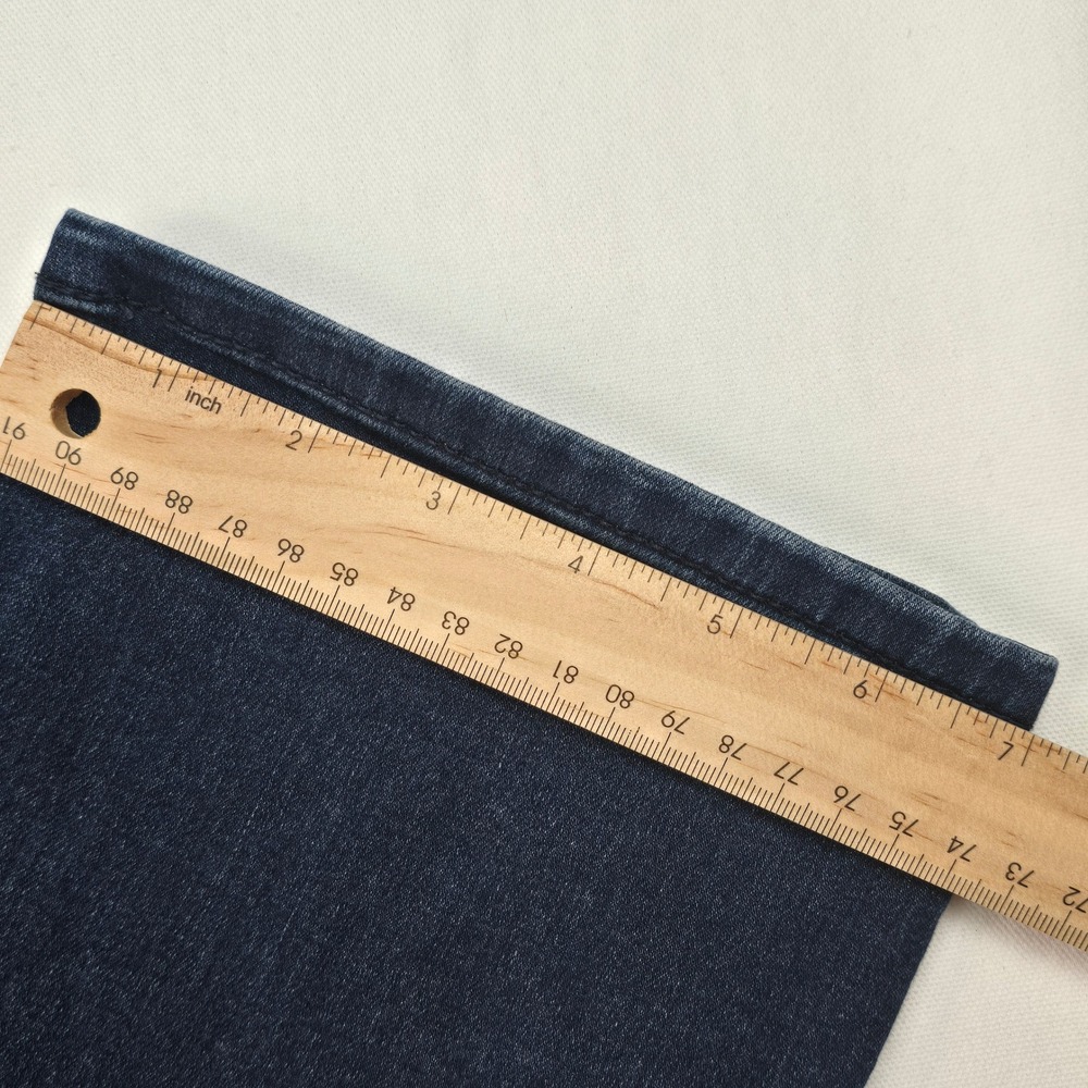 Levis 711 Skinny Jeans Womens 32 Dark Wash Distressed Ripped Denim Mid Rise - Picture 15 of 15